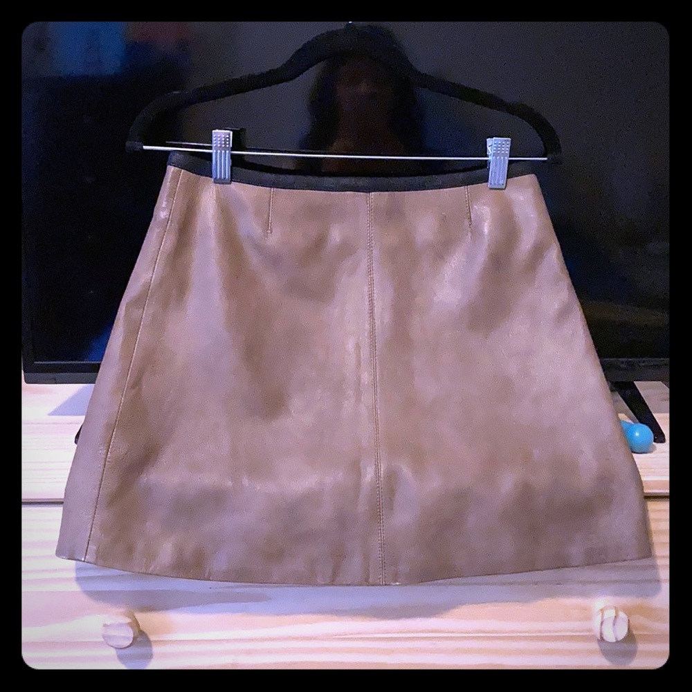 Veda real leather skirt size M
